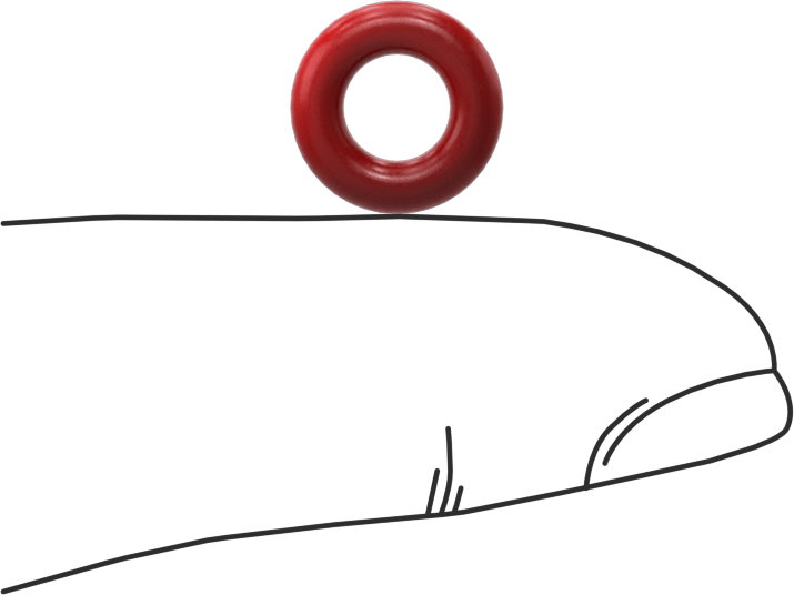 Yüksek Sıcaklık Silikon O-Ringler, Parker S1138, 3/32 Kesirli Genişlik, Dash Numarası 107
