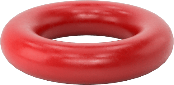 Yüksek Sıcaklık Silikon O-Ringler, Parker S1138, 1/16 Kesirli Genişlik, Dash Numarası 008