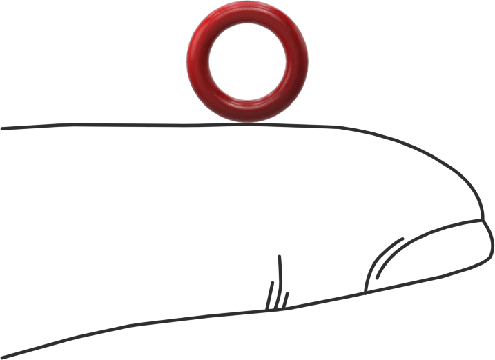 Yüksek Sıcaklık Silikon O-Ringler, Parker S1138, 1/16 Kesirli Genişlik, Dash Numarası 010