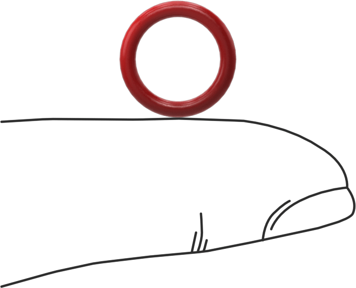 Yüksek Sıcaklık Silikon O-Ringler, Parker S1138, 1/16 Kesirli Genişlik, Dash Numarası 012
