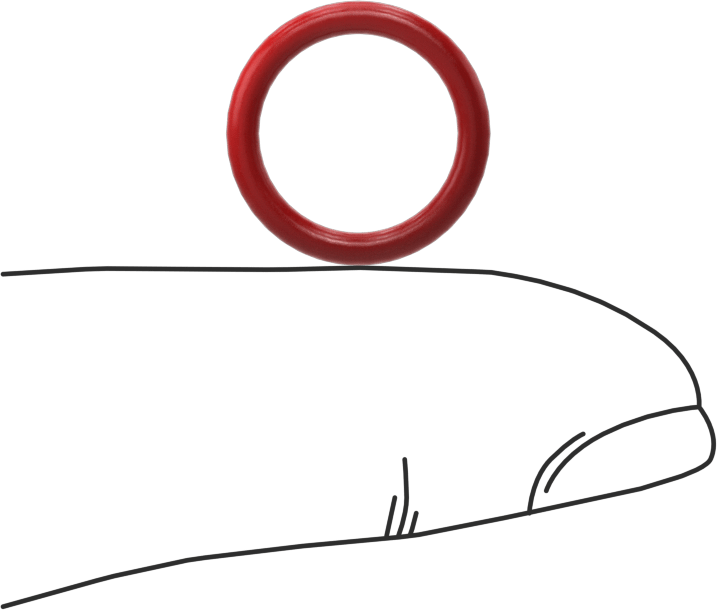Yüksek Sıcaklık Silikon O-Ringler, Parker S1138, 1/16 Kesirli Genişlik, Dash Numarası 013