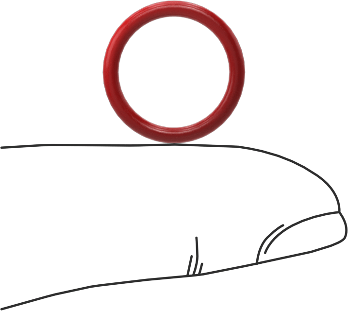 Yüksek Sıcaklık Silikon O-Ringler, Parker S1138, 1/16 Kesirli Genişlik, Dash Numarası 014