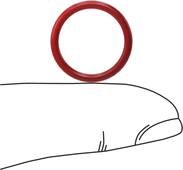 Yüksek Sıcaklık Silikon O-Ringler, Parker S1138, 1/16 Kesirli Genişlik, Dash Numarası 015
