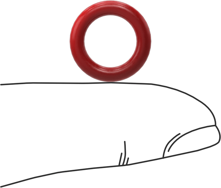 Yüksek Sıcaklık Silikon O-Ringler, Parker S1138, 3/32 Kesirli Genişlik, Dash Numarası 110