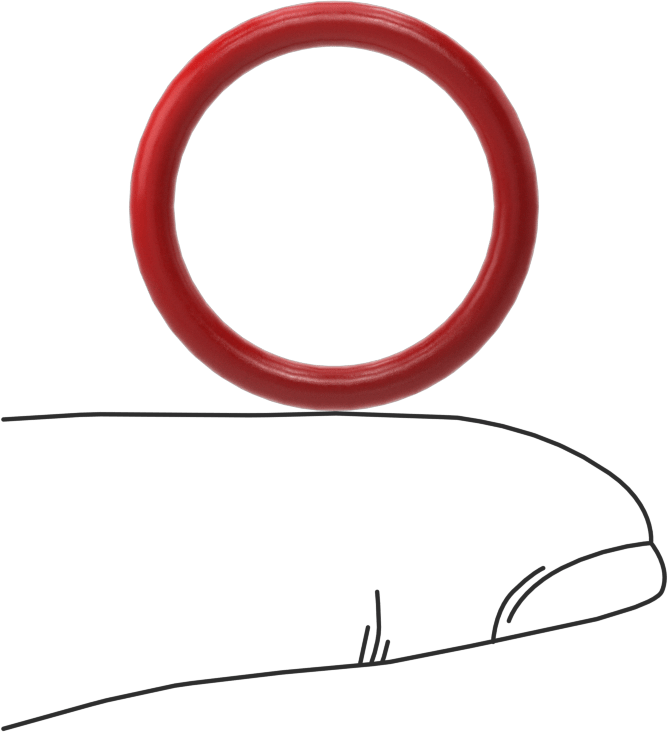 Yüksek Sıcaklık Silikon O-Ringler, Parker S1138, 3/32 Kesirli Genişlik, Dash Numarası 116