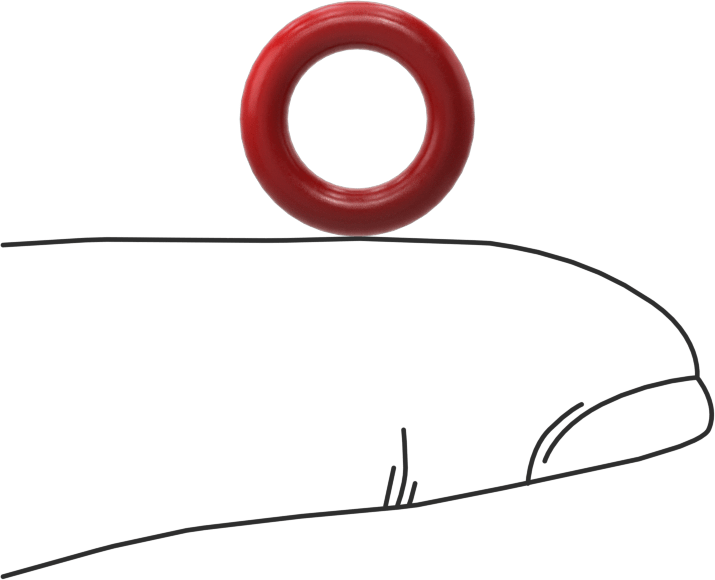 Yüksek Sıcaklık Silikon O-Ringler, Parker S1138, 3/32 Kesirli Genişlik, Dash Numarası 109