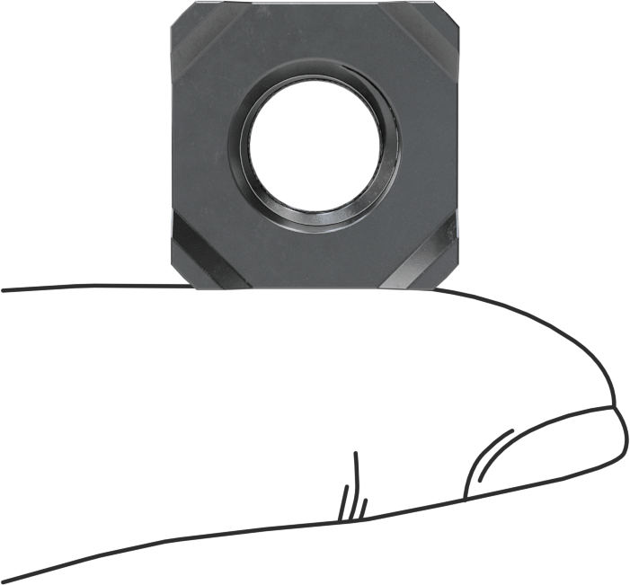 Kare Kaynak Somunları, M10 x 1,5 mm Diş Boyutu