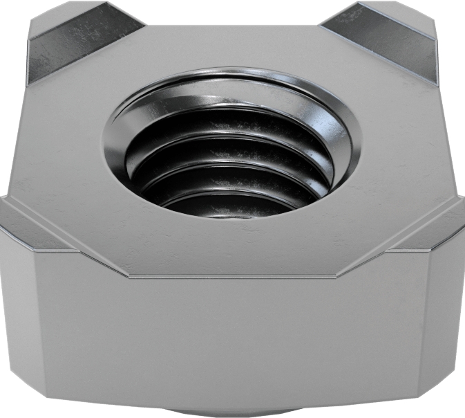 Kare Kaynak Somunları, M10 x 1,5 mm Diş Boyutu