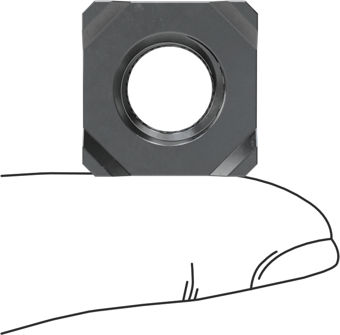Kare Kaynak Somunları, M12 x 1,75 mm Dişli Boyutu