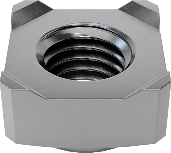 Kare Kaynak Somunları, M12 x 1,75 mm Dişli Boyutu
