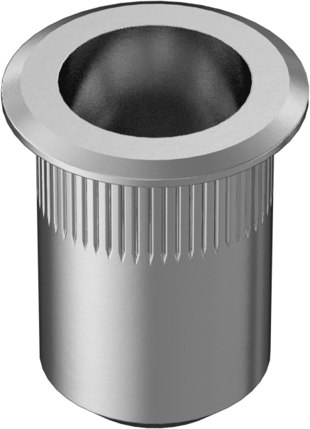 Alüminyum Perçin Somunu, M6 x 1 İç Diş, 0,7 - 4,2 mm Malzeme Kalınlığı