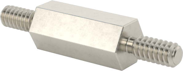 Erkek Dişli Ara Parça, 7/32" OD, 1/2" Uzunluk