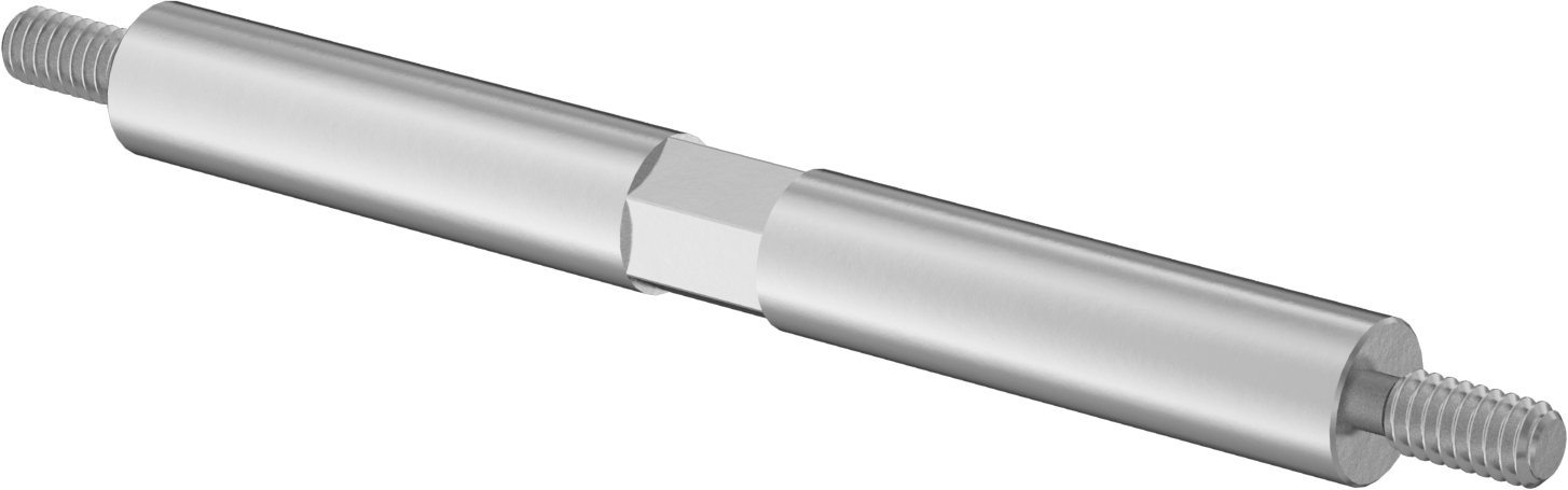 Erkek Dişli Ara Parça, 1/2" OD, 4-1/2" Uzunluk