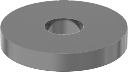 Düz Disk Yay, 1/4" Mil Çapı için, 0.253" ID, 0.814" OD