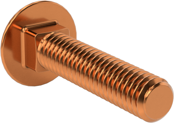 Bronz Kare Boyunlu Taşıma Cıvatası, 5/16"-18 Diş Boyutu, 1-1/2" Uzunluk