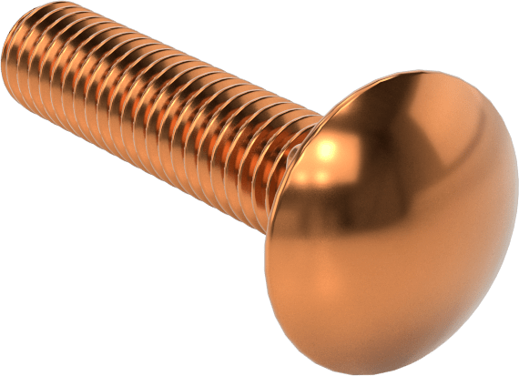 Bronz Kare Boyunlu Taşıma Cıvatası, 5/16"-18 Diş Boyutu, 1-1/2" Uzunluk