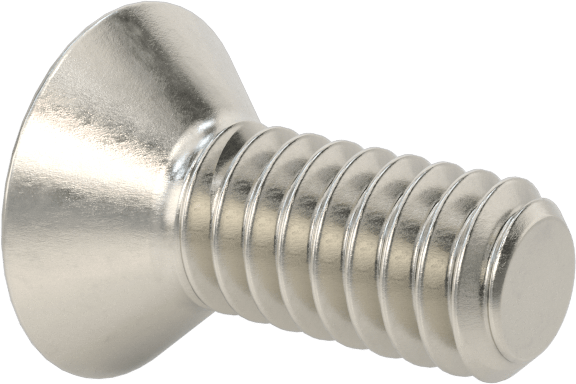 Kurcalamaya Dayanıklı Delikli Anahtarlı Düz Başlı Vidalar, 18-8 Paslanmaz Çelik, 1/4"-20 Diş Boyutu, 5/8" Uzunluk