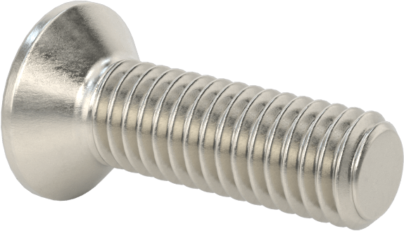 Kurcalamaya Dayanıklı Delikli Anahtarlı Düz Başlı Vidalar, 18-8 Paslanmaz Çelik, M3 x 0,5 mm Diş Boyutu, 10 mm Uzunluk