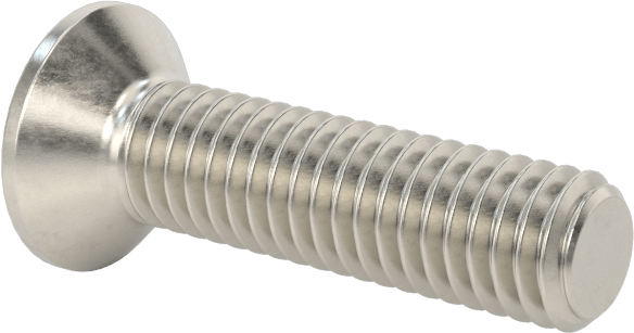 Kurcalamaya Dayanıklı Delikli Anahtarlı Düz Başlı Vidalar, 18-8 Paslanmaz Çelik, M3 x 0,5 mm Diş Boyutu, 12 mm Uzunluk
