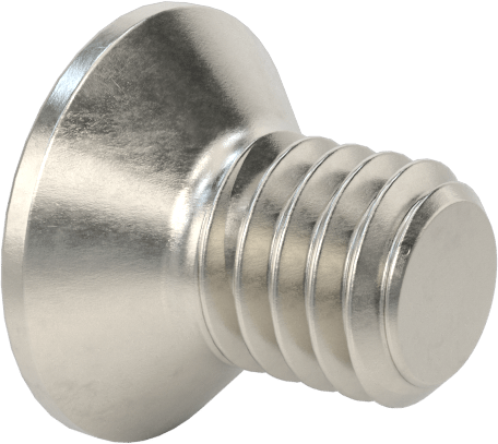 Kurcalamaya Dayanıklı Delikli Anahtarlı Düz Başlı Vidalar, 18-8 Paslanmaz Çelik, M4 x 0,7 mm Diş Boyutu, 6 mm Uzunluk