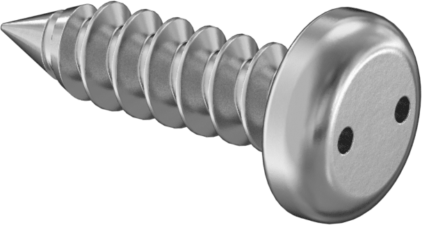 Delikli Anahtarlı Yuvarlak Başlı Vidalar, Sac Metal için, 18-8 Paslanmaz Çelik, Numara 6 Boyut, 1/2" Uzunluk