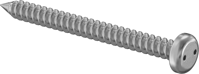 Delikli Anahtarlı Yuvarlak Başlı Vidalar, Sac Metal için, 18-8 Paslanmaz Çelik, Numara 6 Boyut, 1-1/2" Uzunluk