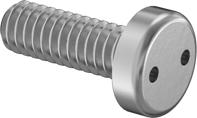 Kurcalanmaya Dayanıklı Delikli Anahtarlı Silindir Başlı Vidalar, 1/4"-20 Diş Boyutu, 3/4" Uzunluk