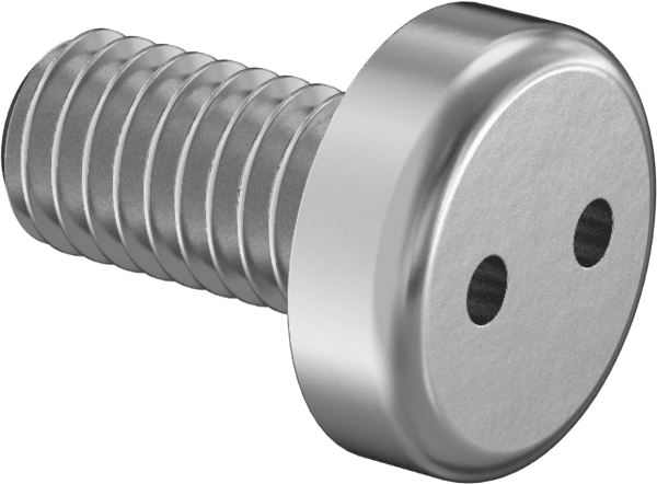 Kurcalanmaya Dayanıklı Delikli Anahtarlı Silindir Başlı Vidalar, M3 x 0,50 mm Dişli Boyutu, 6 mm Uzunluk