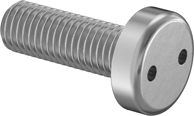 Kurcalanmaya Dayanıklı Delikli Anahtarlı Silindir Başlı Vidalar, 1/4"-28 Diş, 3/4" Uzunluk