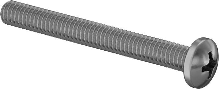 Pirinç Silindir Başlı Phillips Vidalar, 8-32 Diş Boyutu, 1-1/2" Uzunluk