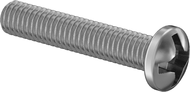 JIS 18-8 Paslanmaz Çelik Silindir Başlı Vida, M3 x 0,5 mm Diş Boyutu, 16 mm Uzunluk
