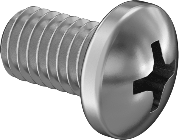 JIS 18-8 Paslanmaz Çelik Silindir Başlı Vida, M5 x 0,8 mm Diş Boyutu, 8 mm Uzunluk