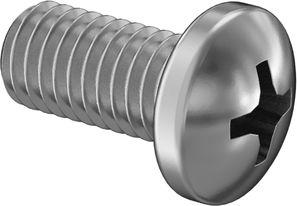 JIS 18-8 Paslanmaz Çelik Silindir Başlı Vida, M5 x 0,8 mm Diş Boyutu, 10 mm Uzunluk