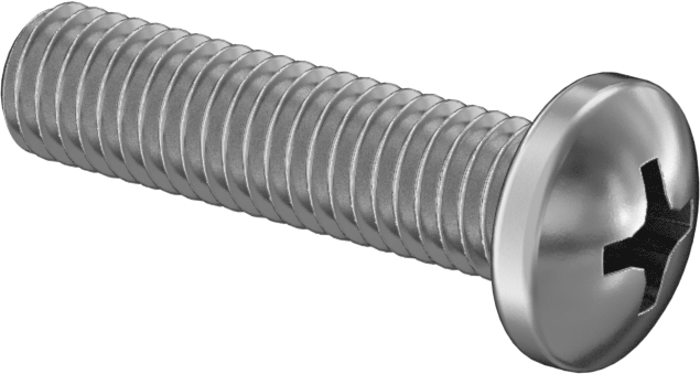 JIS 18-8 Paslanmaz Çelik Silindir Başlı Vida, M5 x 0,8 mm Diş Boyutu, 20 mm Uzunluk