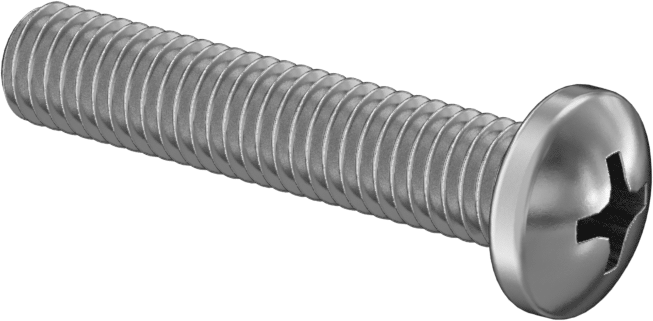 JIS 18-8 Paslanmaz Çelik Silindir Başlı Vida, M5 x 0,8 mm Diş Boyutu, 25 mm Uzunluk