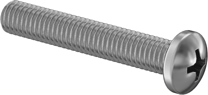 JIS 18-8 Paslanmaz Çelik Silindir Başlı Vida, M5 x 0,8 mm Diş Boyutu, 30 mm Uzunluk