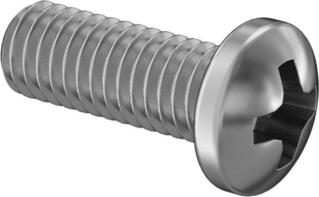 JIS 18-8 Paslanmaz Çelik Silindir Başlı Vida, M6 x 1 mm Diş Boyutu, 16 mm Uzunluk