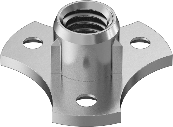 Ahşap için Vidalı Somun, 3/8"-16 Diş Boyutu
