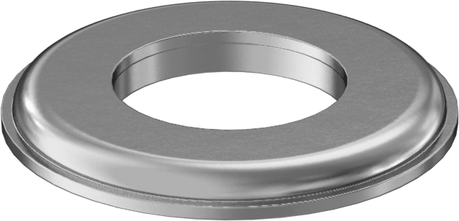 316 SS&PVC Yüksek Basınçlı Yapıştırılmış Sızdırmazlık Rondelası, 1/2" Boyutlu Vida Başları ve Somunlar için, 0.51" ID, 0.99" OD