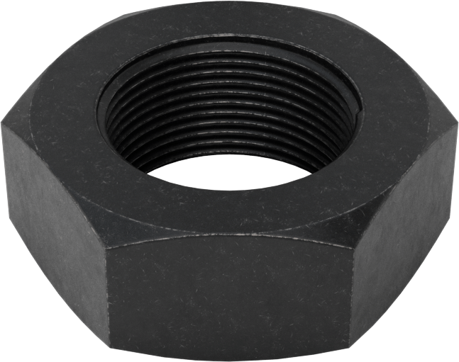 Altıgen Panel Somunu, Siyah Oksit Çelik, 5/8"-24 UNEF Diş, 15/16“ Genişlik x 3/8” Yükseklik