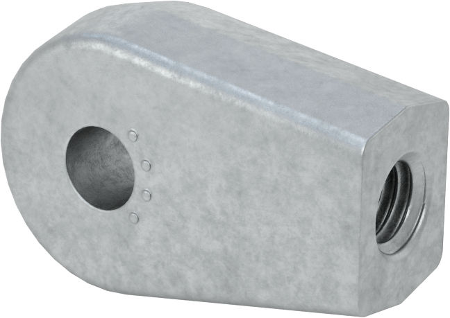 Gaz Yayı Uç Bağlantı Parçası, M6 x 1 mm Diş Boyutu, 0.208" ID