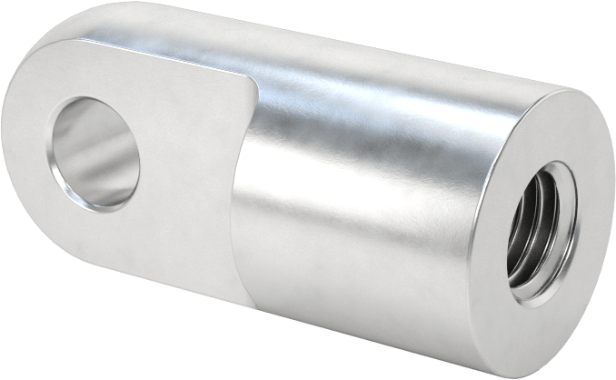 Hafif, M10 x 1,5 mm Delikli Gazlı Yay Uç Bağlantısı