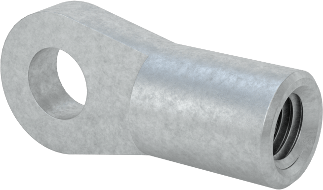 Gaz Yayı Uç Bağlantı Parçası, M8 x 1,25 mm Diş Boyutu, 0.32" ID