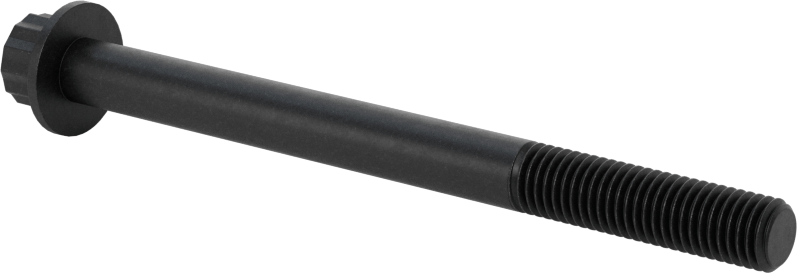 Çelik 12 Uçlu Vida, Siyah Oksit, 1/4"-28 Diş Boyutu, 3" Uzunluk