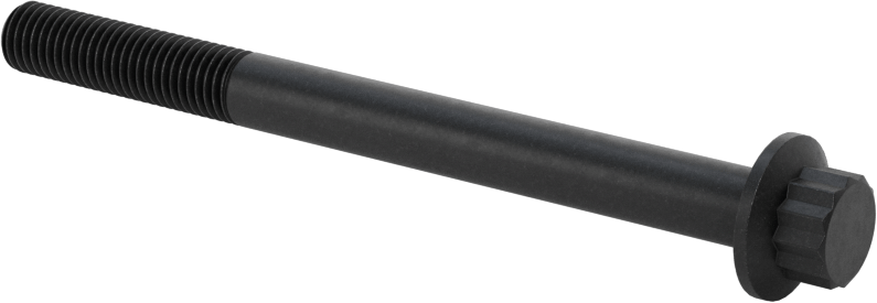 Çelik 12 Uçlu Vida, Siyah Oksit, 1/4"-28 Diş Boyutu, 3" Uzunluk