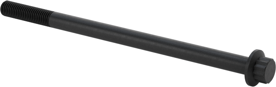 Çelik 12 Uçlu Vida, Siyah Oksit, 1/4"-28 Diş Boyutu, 4-1/2" Uzunluk