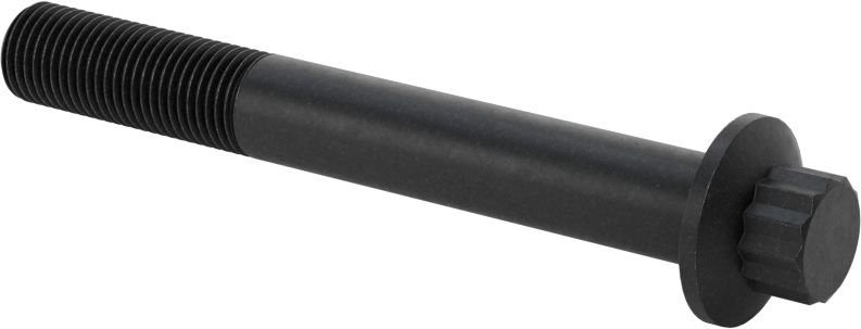 Çelik 12 Uçlu Vida, Siyah Oksit, 3/8"-24 Diş Boyutu, 3" Uzunluk