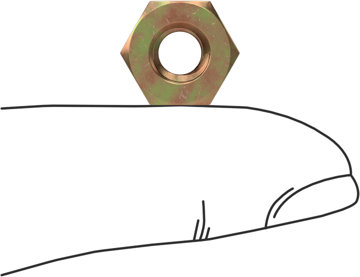Mil. Spec. Yüksek Mukavemetli Çelik Altıgen Somun, Kadmiyum Sarı-Kromat Kaplama, 1/4"-20 Diş, MS51967-3