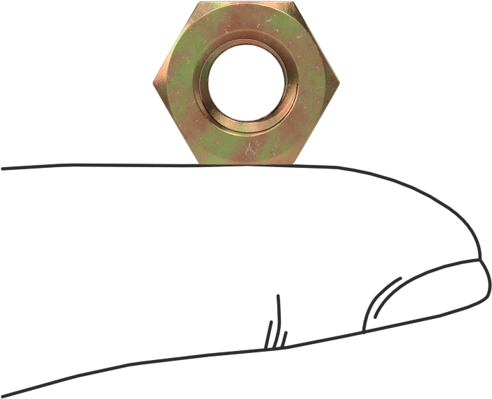 Mil. Spec. Yüksek Mukavemetli Çelik Altıgen Somun, Kadmiyum Sarı-Kromat Kaplama, 5/16"-18 Diş, MS51967-6