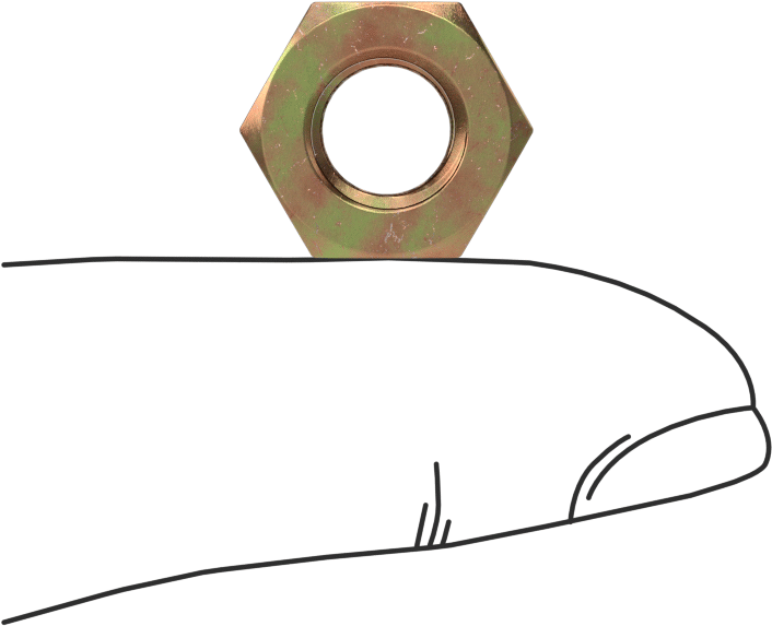 Mil. Spec. Yüksek Mukavemetli Çelik Altıgen Somun, Kadmiyum Sarı-Kromat Kaplama, 5/16"-24 Diş, MS51968-6